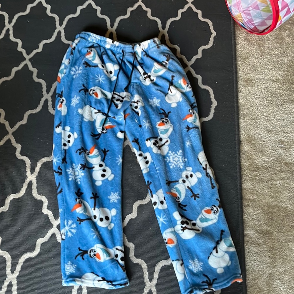 Light Blue Fleece Disney’s Frozen’s Olaf Pajamas Size S/Ch